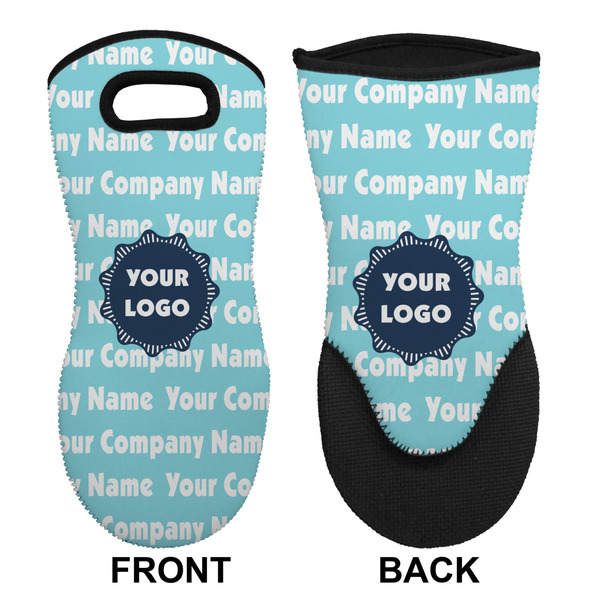 Logo & Company Name Neoprene Oven Mitt (Front & Back)
