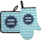 Logo & Company Name Oven Mitt & Pot Holder Set