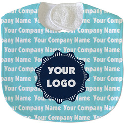 Logo & Company Name Velour Baby Bib