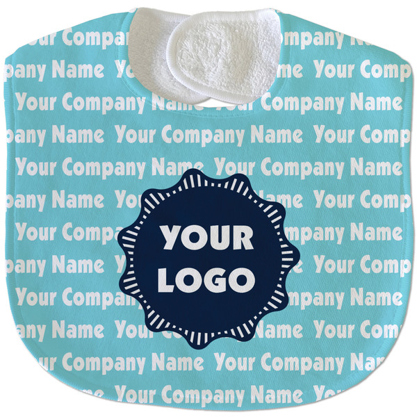 Custom Logo & Company Name Velour Baby Bib