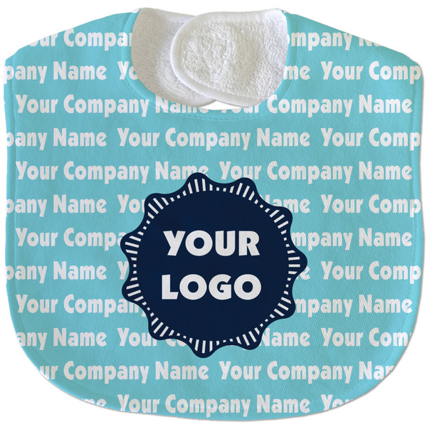 Logo & Company Name New Baby Bib - Closed and Folded