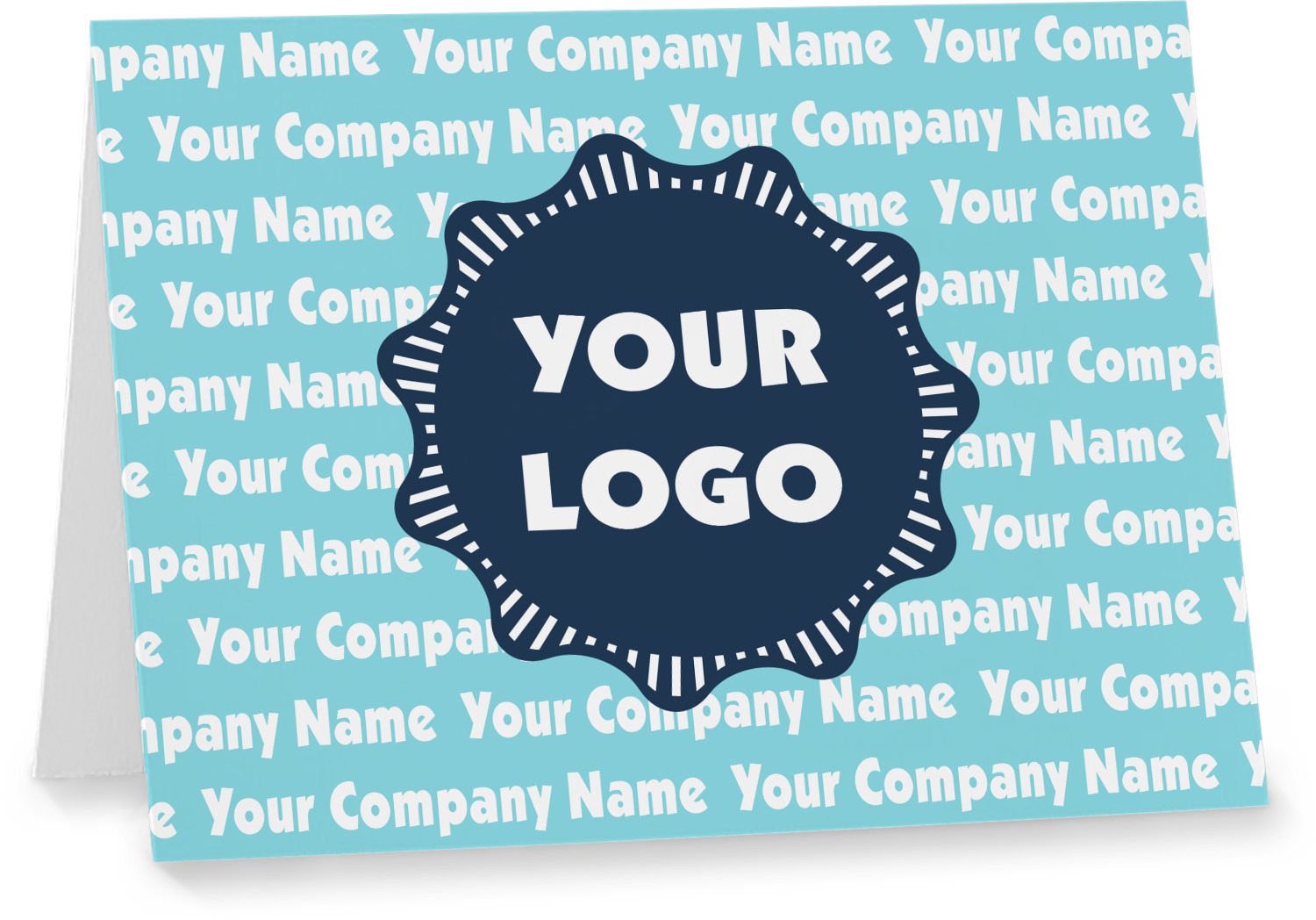 Logo & Company Name Note cards (Personalized) YouCustomizeIt