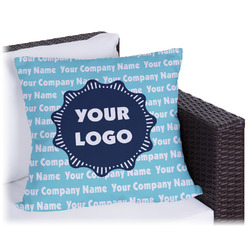 Logo & Company Name Outdoor Pillow