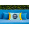 Logo & Company Name Outdoor Throw Pillow  - LIFESTYLE (Rectangular - 20x14)