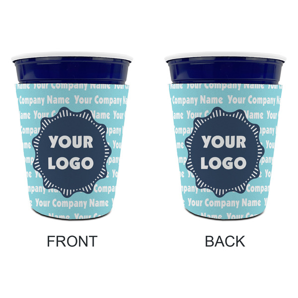 Logo & Company Name Party Cup Sleeves - without bottom - Approval