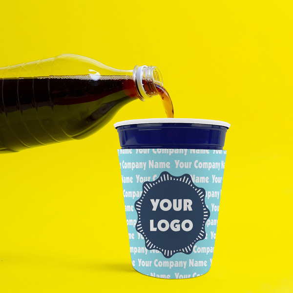 Logo & Company Name Party Cup Sleeves - without bottom - Lifestyle