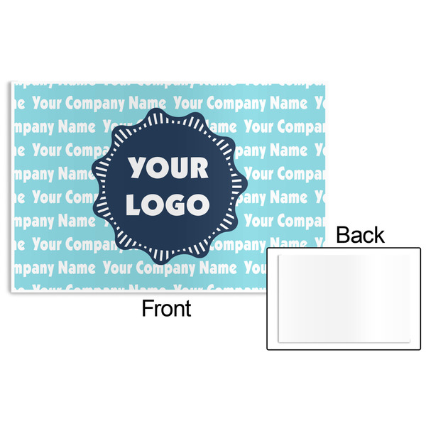 Logo & Company Name Disposable Paper Placemat - Front & Back