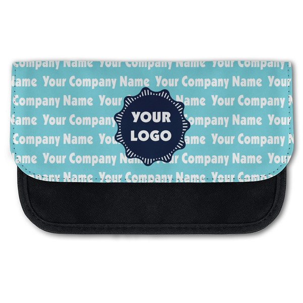 Custom Logo & Company Name Canvas Pencil Case