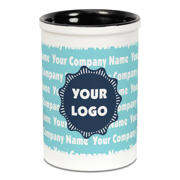 Logo & Company Name Pencil Holder - Black