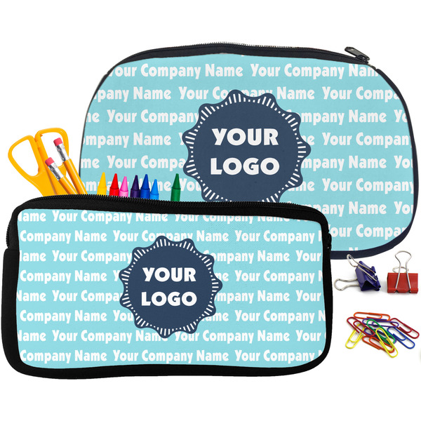 Logo & Company Name Pencil / School Supplies Bags Small and Medium