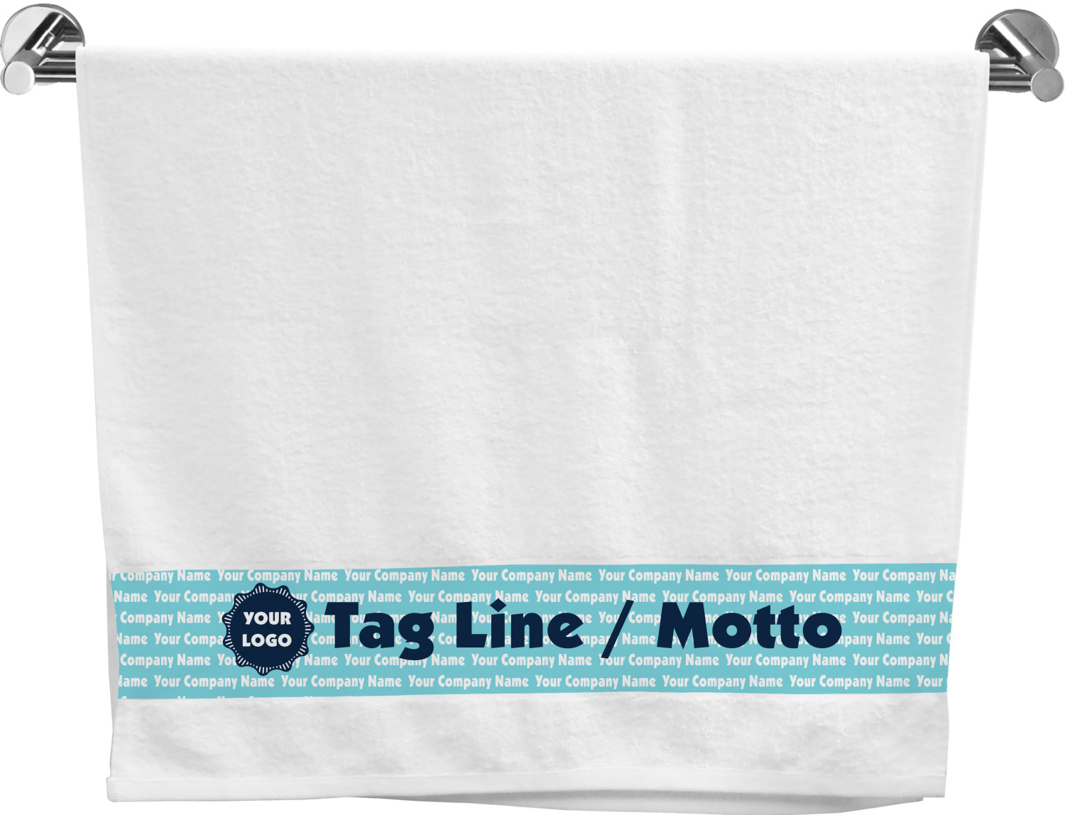Logo & Company Name Bath Towel (Personalized) YouCustomizeIt