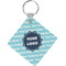 Logo & Company Name Diamond Plastic Keychain