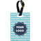 Logo & Company Name Plastic Luggage Tag - Rectangular