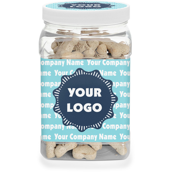 Custom Logo & Company Name Dog Treat Jar