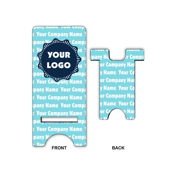 Logo & Company Name Phone Stand - Front & Back