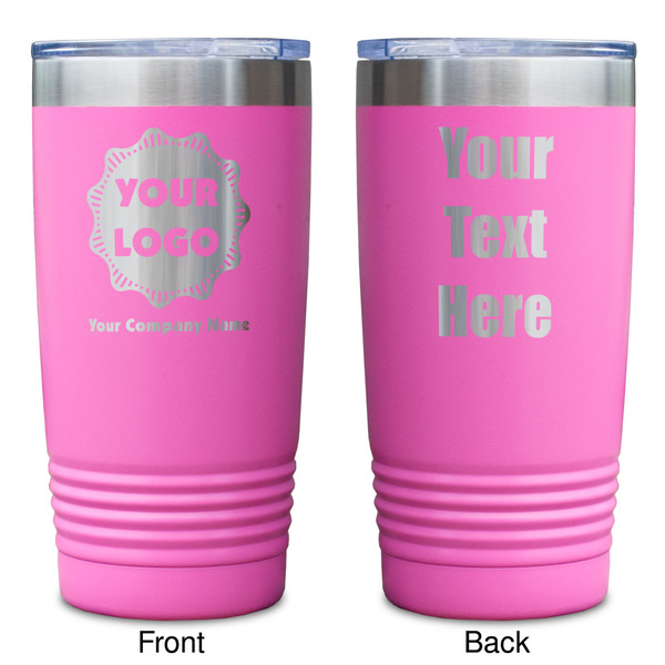 Logo & Company Name Pink Polar Camel Tumbler - 20oz - Double Sided - Approval