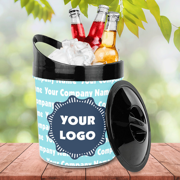 Logo & Company Name Plastic Ice Bucket - LIFESTYLE