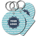 Logo & Company Name Plastic Keychain