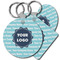 Logo & Company Name Plastic Keychain