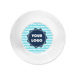 Logo & Company Name Plastic Party Appetizer & Dessert Plates - 6"