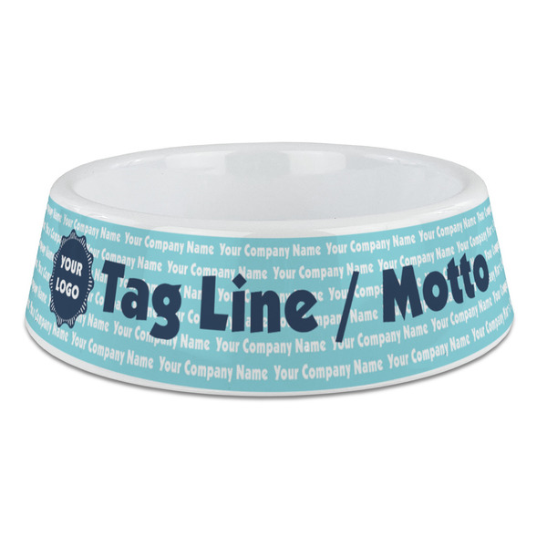 Custom Logo & Company Name Plastic Dog Bowl - Large