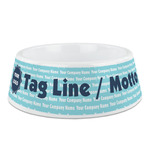 Logo & Company Name Plastic Dog Bowl - Medium