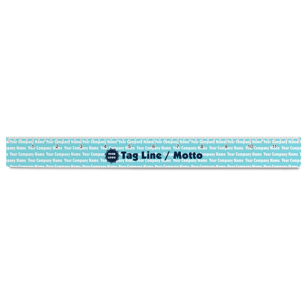 Logo & Company Name Plastic Ruler - 12" - FRONT