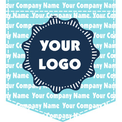Logo & Company Name Iron On Faux Pocket (Personalized)