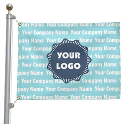 Logo & Company Name Pole Flag