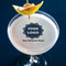 Logo & Company Name Printed Drink Topper - Large - In Context