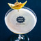 Logo & Company Name Printed Drink Topper - Medium - In Context