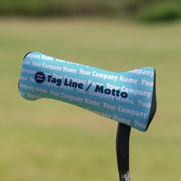 Logo & Company Name Putter Cover - On Putter