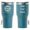 Logo & Company Name RTIC Tumbler - Dark Teal - Double Sided - Front & Back