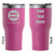 Logo & Company Name RTIC Tumbler - Magenta - Double Sided - Front & Back