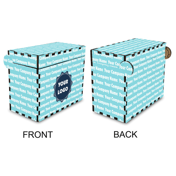 Logo & Company Name Recipe Box - Full Color - Approval