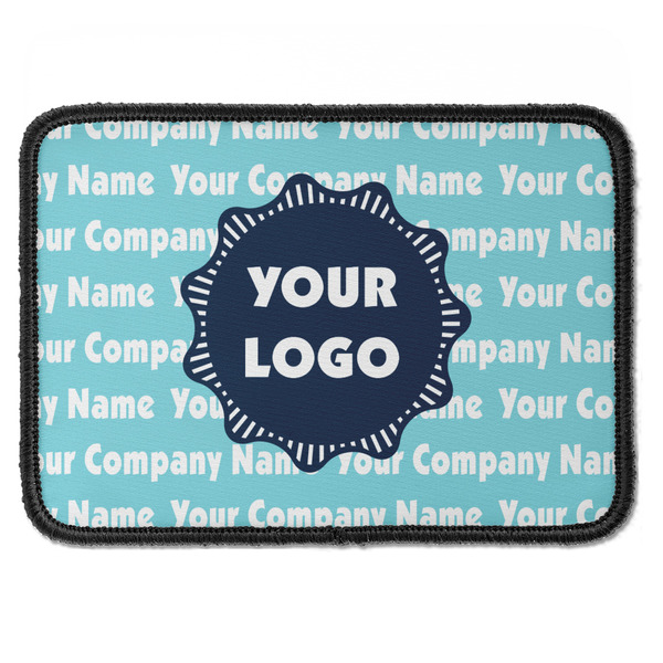 Logo & Company Name Rectangle Patch