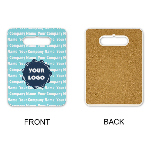 Logo & Company Name Rectangle Trivet with Handle - APPROVAL