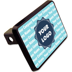 Logo & Company Name Rectangular Trailer Hitch Cover - 2" (Personalized)