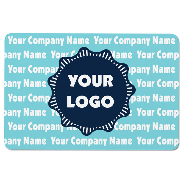 Logo & Company Name Rectangular Fridge Magnet - FRONT