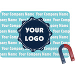 Logo & Company Name Rectangular Fridge Magnet