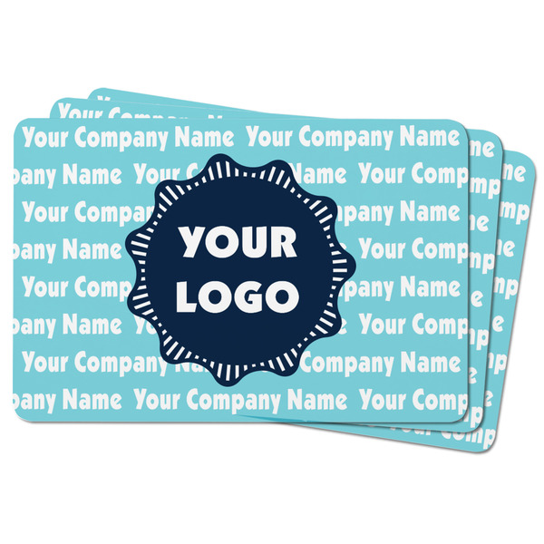 Logo & Company Name Rectangular Fridge Magnet - THREE