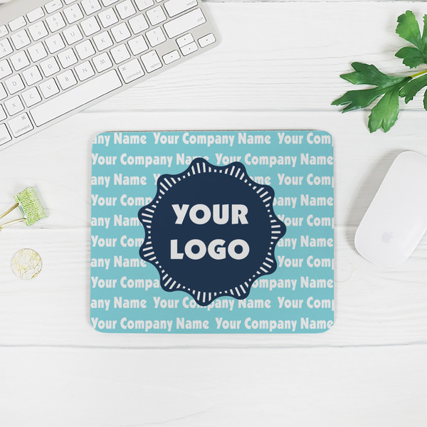 Logo & Company Name Rectangular Mouse Pad - LIFESTYLE 2