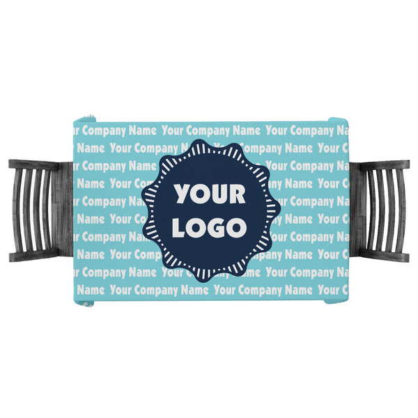 Custom Logo & Company Name Tablecloth - 58" x 58"