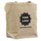 Logo & Company Name Reusable Cotton Grocery Bag - Front View