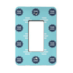 Logo & Company Name Rocker Style Light Switch Cover - Single Switch