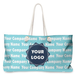 Logo & Company Name Large Tote Bag with Rope Handles