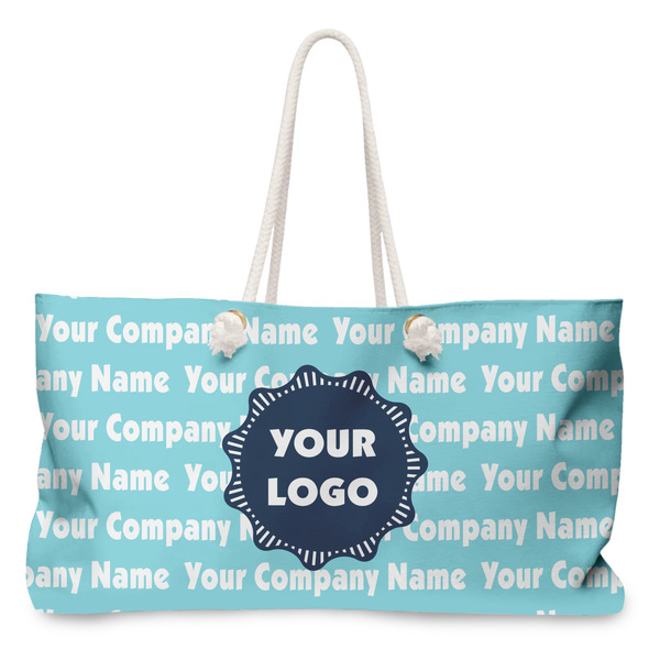 Custom Logo & Company Name Large Tote Bag with Rope Handles