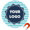 Logo & Company Name Round Car Magnet