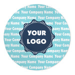 Logo & Company Name Round Indoor Area Rug - 5' - 60"