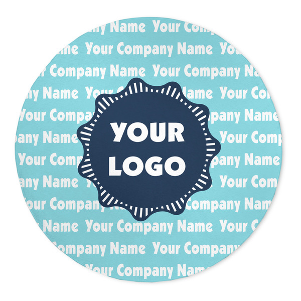 Custom Logo & Company Name Round Indoor Area Rug - 5' - 60"
